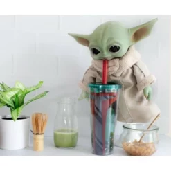 Silver Buffalo Star Wars Boba Fett Plastic Carnival Cup with Lid and Straw | 24 Ounces -WATER BOTTLES Sales unnamed file 1590