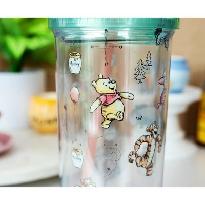 Silver Buffalo Disney Winnie the Pooh Character Toss Acrylic Carnival Cup with Lid and Straw 6 Silver Buffalo Disney Winnie the Pooh Character Toss Acrylic Carnival Cup with Lid and Straw - Image 4