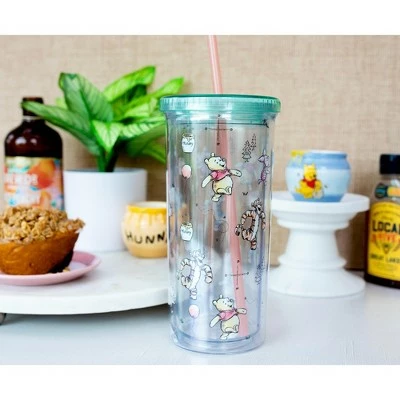 Silver Buffalo Disney Winnie the Pooh Character Toss Acrylic Carnival Cup with Lid and Straw 7 Silver Buffalo Disney Winnie the Pooh Character Toss Acrylic Carnival Cup with Lid and Straw - Image 5