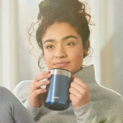 Contigo 14oz Stainless Steel Vacuum-Insulated Mug with Handle Salt -WATER BOTTLES Sales unnamed file 1719