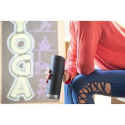 Klean Kanteen 16oz TKWide Insulated Stainless Steel Water Bottle with Cafe Cap Off-white