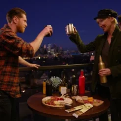 EcoVessel PORT 10oz Insulated Stainless Steel Stemless Wine Glass / Whiskey / Cocktail Tumbler Rose Gold -WATER BOTTLES Sales unnamed file 1845