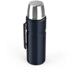 Thermos Stainless King 2-Liter/68-Ounce Beverage Bottle, Midnight Blue