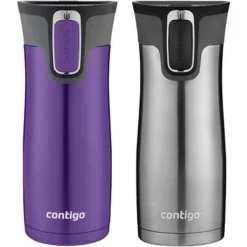 Contigo 16 oz. West Loop 2.0 Insulated Stainless Steel Travel Mug - 2-Pack -WATER BOTTLES Sales unnamed file 2049