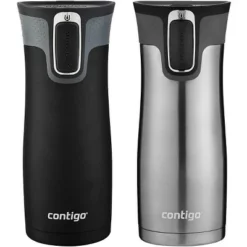 Contigo 16 oz. West Loop 2.0 Insulated Stainless Steel Travel Mug - 2-Pack -WATER BOTTLES Sales unnamed file 2051