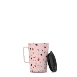 S'ip by S'well 15oz Stainless Steel Takeaway Mug Pink Terazzo