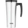 Thermos 16 oz Sipp Insulated Stainless Steel Travel Mug w/ Handle - Silver/Black -WATER BOTTLES Sales unnamed file 2153