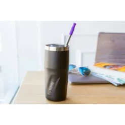 EcoVessel 16oz Metro Insulated Stainless Steel Tumbler and Travel Mug - Gray -WATER BOTTLES Sales unnamed file 2179