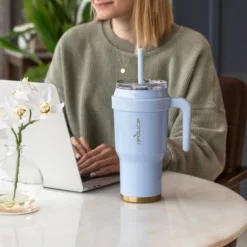 Reduce 40oz Cold1 Insulated Stainless Steel Straw Tumbler Mug Cayenne -WATER BOTTLES Sales unnamed file 226