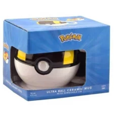 Just Funky Pokemon GO Ultra Ball 16oz Ceramic Molded Coffee Mug w/ Lid -WATER BOTTLES Sales unnamed file 2263