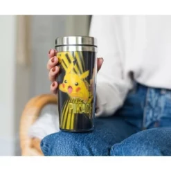 Just Funky Pokemon Lenticular Pikachu 16oz Travel Coffee Mug Tumbler w/ Non-Spill Metal Lid -WATER BOTTLES Sales unnamed file 2391
