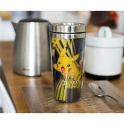Just Funky Pokemon Lenticular Pikachu 16oz Travel Coffee Mug Tumbler w/ Non-Spill Metal Lid -WATER BOTTLES Sales unnamed file 2393