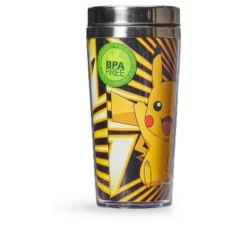 Just Funky Pokemon Pikachu 16oz Travel Mug -WATER BOTTLES Sales unnamed file 2414