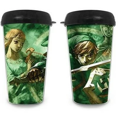 Just Funky The Legend of Zelda Link and Zelda Travel Mug 3 Just Funky The Legend of Zelda Link and Zelda Travel Mug