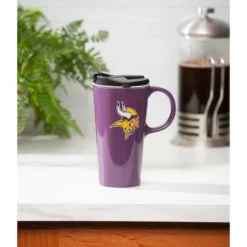 Evergreen Minnesota Vikings, 17oz Boxed Travel Latte -WATER BOTTLES Sales unnamed file 2524