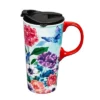 Evergreen Beautiful Through the Garden Gate Ceramic Travel Cup - 5 x 7 x 4 Inches -WATER BOTTLES Sales unnamed file 2541
