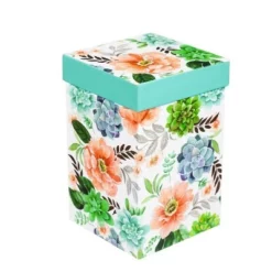 Evergreen Ceramic Travel Cup w/box, 17 OZ., Fresh Succulents -WATER BOTTLES Sales unnamed file 2618