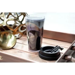 The Nightmare Before Christmas Silver Buffalo Nightmare Before Christmas 16oz Plastic Travel Mug -WATER BOTTLES Sales unnamed file 2656
