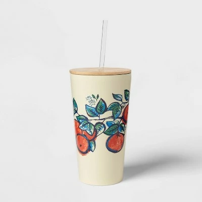 Threshold 18.5oz Stainless Steel Tumbler with Bamboo Lid Bird 8 Threshold 18.5oz Stainless Steel Tumbler with Bamboo Lid Bird - Image 6