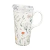 Evergreen Beautiful Bouquet of Wildflowers Ceramic Travel Cup - 5 x 7 x 4 Inches -WATER BOTTLES Sales unnamed file 2669