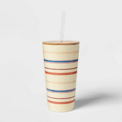 Threshold 18.5oz Stainless Steel Tumbler with Bamboo Lid Bird 9 Threshold 18.5oz Stainless Steel Tumbler with Bamboo Lid Bird - Image 7