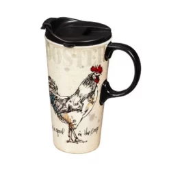 Evergreen Ceramic Perfect Cup w/Box, 17 oz., Life is good in the coop -WATER BOTTLES Sales unnamed file 2671