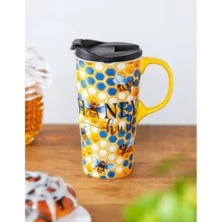 Evergreen Ceramic Travel Cup, 17 OZ. ,w/box, Honey Hush 5 Evergreen Ceramic Travel Cup, 17 OZ. ,w/box, Honey Hush -WATER BOTTLES Sales unnamed file 2701