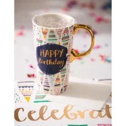 Evergreen Beautiful Birthday Confetti Ceramic Travel Cup with Lid - 5 x 4 x 7 Inches 14 Evergreen Beautiful Birthday Confetti Ceramic Travel Cup with Lid - 5 x 4 x 7 Inches -WATER BOTTLES Sales unnamed file 2711