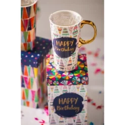 Evergreen Beautiful Birthday Confetti Ceramic Travel Cup with Lid - 5 x 4 x 7 Inches 17 Evergreen Beautiful Birthday Confetti Ceramic Travel Cup with Lid - 5 x 4 x 7 Inches -WATER BOTTLES Sales unnamed file 2714