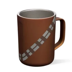 Corkcicle 16 Ounce Coffee Mug Triple Insulated Stainless Steel Cup with Lid and Silicone Bottom for Hot Drinks, Chewbacca -WATER BOTTLES Sales unnamed file 2726