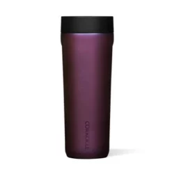 Corkcicle Commuter Cup 17 Ounce Insulated Stainless Steel Spill Proof Travel Coffee Mug with Sip Lid for Hot and Cold Drinks, Nebula