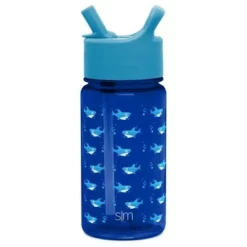 Simple Modern 16oz Plastic Tritan Summit Kids Water Bottle with Straw Shark Bite -WATER BOTTLES Sales unnamed file 2848