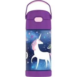 Thermos 12oz FUNtainer Water Bottle with Bail Handle Green Jungle Kingdom -WATER BOTTLES Sales unnamed file 2856