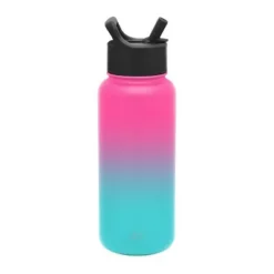 Simple Modern 32 oz Stainless Steel Summit Water Bottle with Straw Lid Sweet Taffy -WATER BOTTLES Sales unnamed file 2927