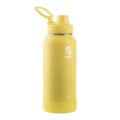 Takeya 32oz Actives Insulated Stainless Steel Water Bottle with Spout Lid White -WATER BOTTLES Sales unnamed file 3006