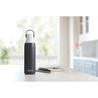 Brita 20oz Premium Double-Wall Stainless Steel Insulated Filtered Water Bottle Purple 5 Brita 20oz Premium Double-Wall Stainless Steel Insulated Filtered Water Bottle Purple - Image 3