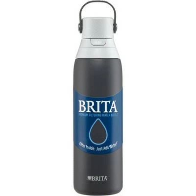 Brita 20oz Premium Double-Wall Stainless Steel Insulated Filtered Water Bottle Purple 7 Brita 20oz Premium Double-Wall Stainless Steel Insulated Filtered Water Bottle Purple - Image 5