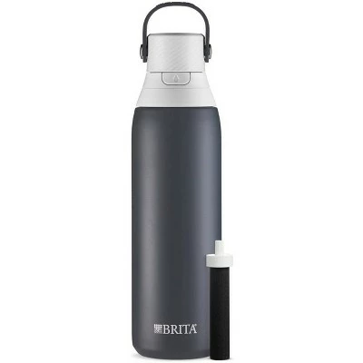 Brita 20oz Premium Double-Wall Stainless Steel Insulated Filtered Water Bottle Purple 13 Brita 20oz Premium Double-Wall Stainless Steel Insulated Filtered Water Bottle Purple - Image 11