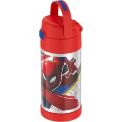 Thermos 12oz FUNtainer Water Bottle with Bail Handle - Red Spider-Man -WATER BOTTLES Sales unnamed file 3082