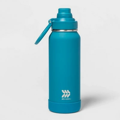 32oz Vacuum Insulated Stainless Steel Water Bottle - All in Motion™ Teal Opal 5 32oz Vacuum Insulated Stainless Steel Water Bottle - All in Motion™ Teal Opal - Image 3