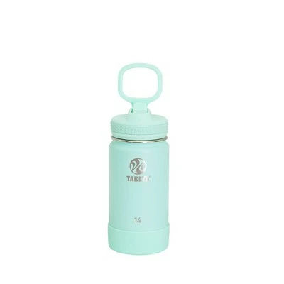 Takeya 14oz Actives Insulated Stainless Steel Water Bottle with Straw Lid Sail Blue/atlantic 4 Takeya 14oz Actives Insulated Stainless Steel Water Bottle with Straw Lid Sail Blue/atlantic - Image 2
