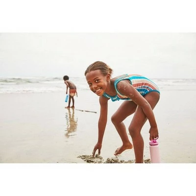 Takeya 16oz Actives Insulated Stainless Steel Kids' Water Bottle with Straw Lid Lagoon Blue 5 Takeya 16oz Actives Insulated Stainless Steel Kids' Water Bottle with Straw Lid Lagoon Blue - Image 3