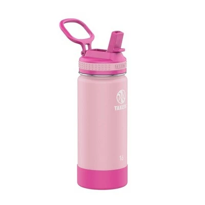 Takeya 16oz Actives Insulated Stainless Steel Kids' Water Bottle with Straw Lid Lagoon Blue 6 Takeya 16oz Actives Insulated Stainless Steel Kids' Water Bottle with Straw Lid Lagoon Blue - Image 4