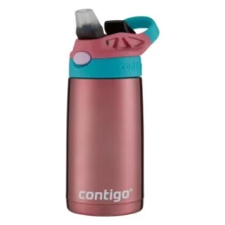 Contigo Kids Stainless Steel Water Bottle with Redesigned AUTOSPOUT Straw Taro/juniper -WATER BOTTLES Sales unnamed file 3262