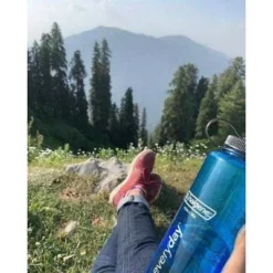 Nalgene 48oz Wide Mouth Water Bottle Gray