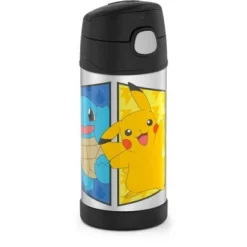 Thermos 12oz FUNtainer Water Bottle with Bail Handle - Black Pokémon