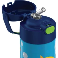 Nickelodeon Thermos 12oz FUNtainer Water Bottle with Bail Handle - Navy Baby Shark -WATER BOTTLES Sales unnamed file 3398