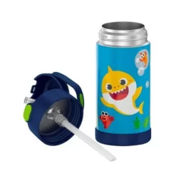 Nickelodeon Thermos 12oz FUNtainer Water Bottle with Bail Handle - Navy Baby Shark -WATER BOTTLES Sales unnamed file 3399