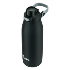 Bubba Radiant Push Button Water Bottle with Straw Rubberized Stainless Steel Licorice