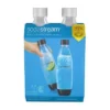 SodaStream 1L Carbonating Bottle - 2pk - White -WATER BOTTLES Sales unnamed file 3430